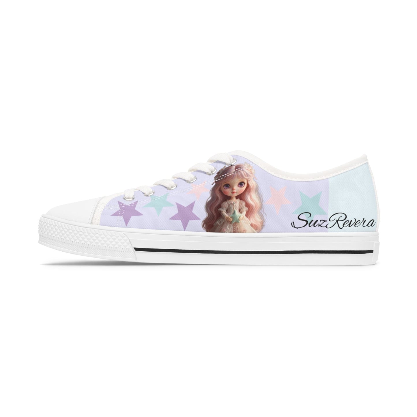 Lia's Secret Garden Low - Top Sneakers | Custom Canvas Comfort Shoes - SuzRevera