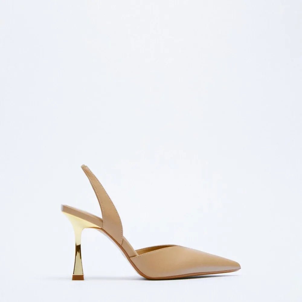 PU Leather Point Toe Stiletto Heel Pumps - SuzRevera