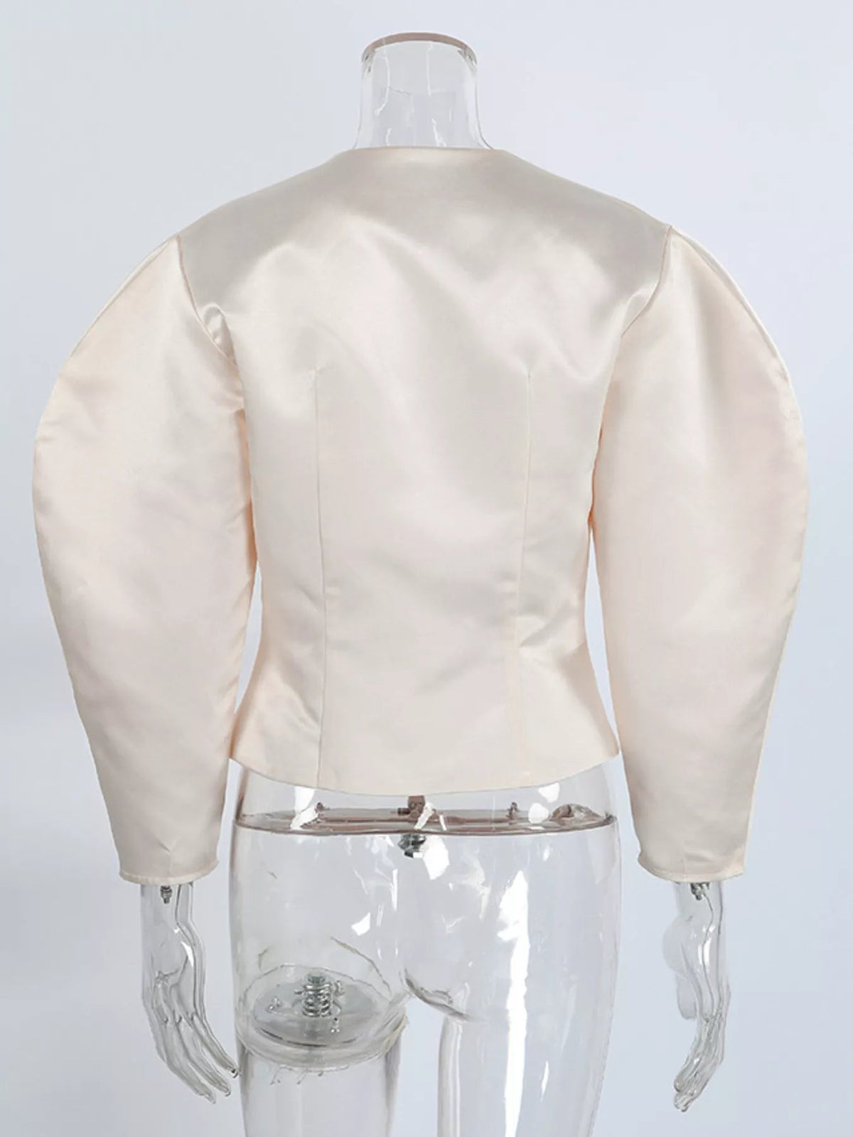 Puff Sleeve Cropped Outerwear - SuzRevera
