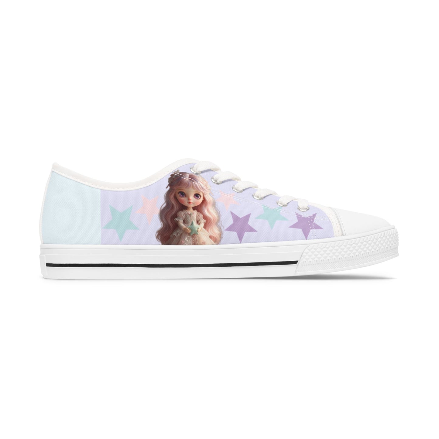 Lia's Secret Garden Low-Top Sneakers | Custom Canvas Comfort Shoes