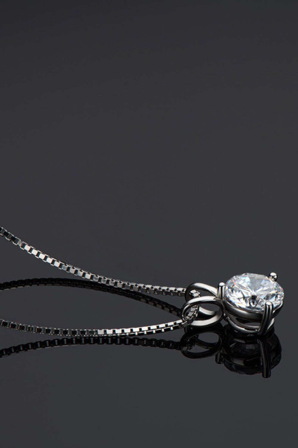 Adored Show Off 1 Carat Moissanite Pendant Necklace - SuzRevera