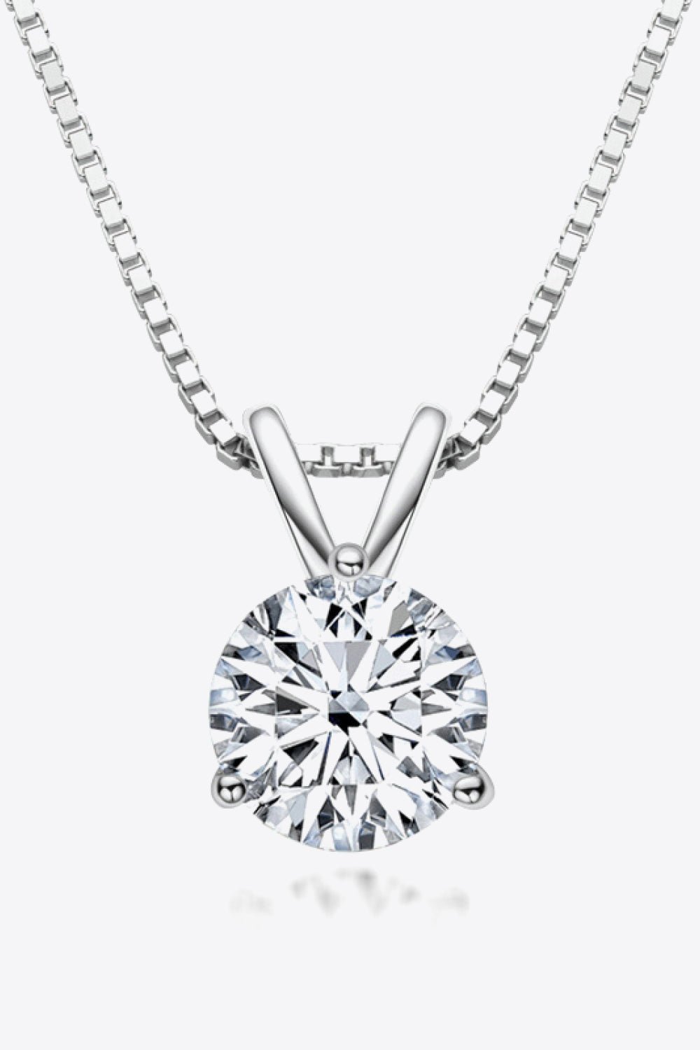 Adored Show Off 1 Carat Moissanite Pendant Necklace - SuzRevera