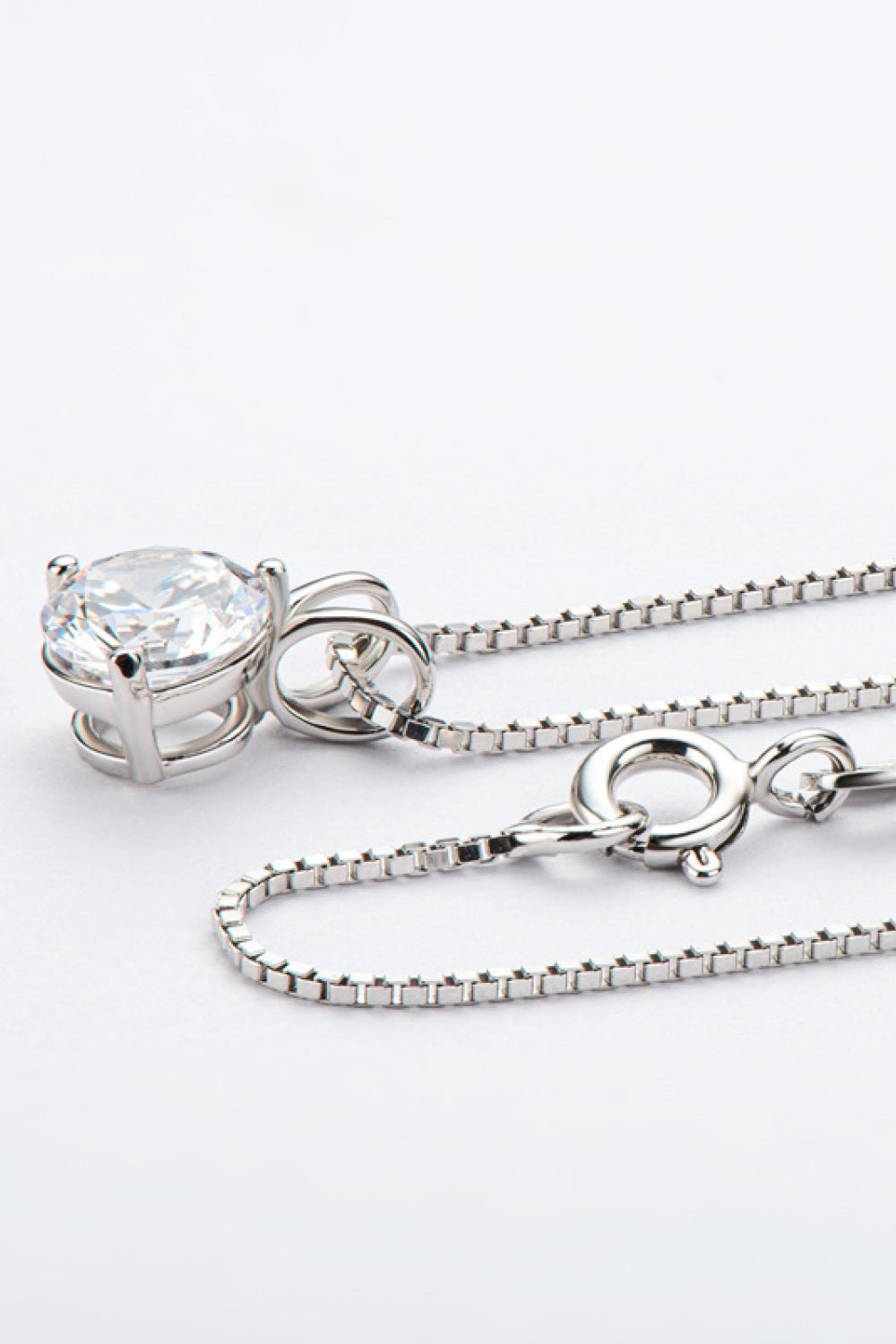 Adored Show Off 1 Carat Moissanite Pendant Necklace - SuzRevera
