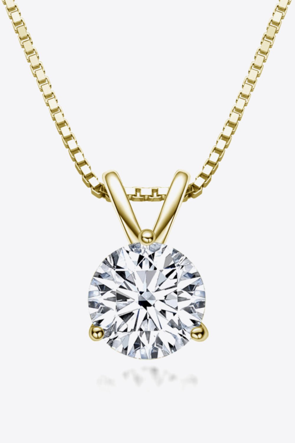 Adored Show Off 1 Carat Moissanite Pendant Necklace - SuzRevera