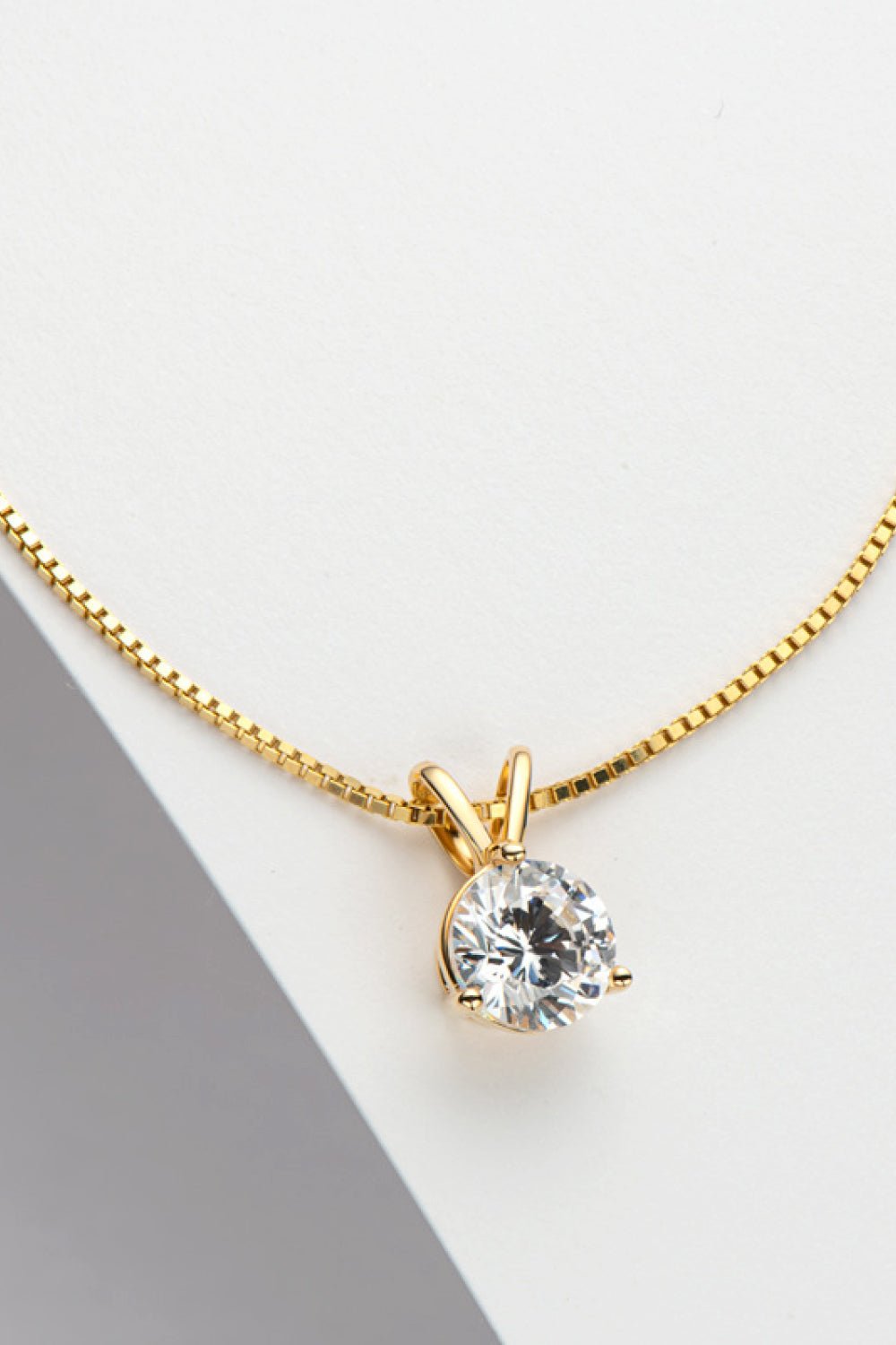 Adored Show Off 1 Carat Moissanite Pendant Necklace - SuzRevera