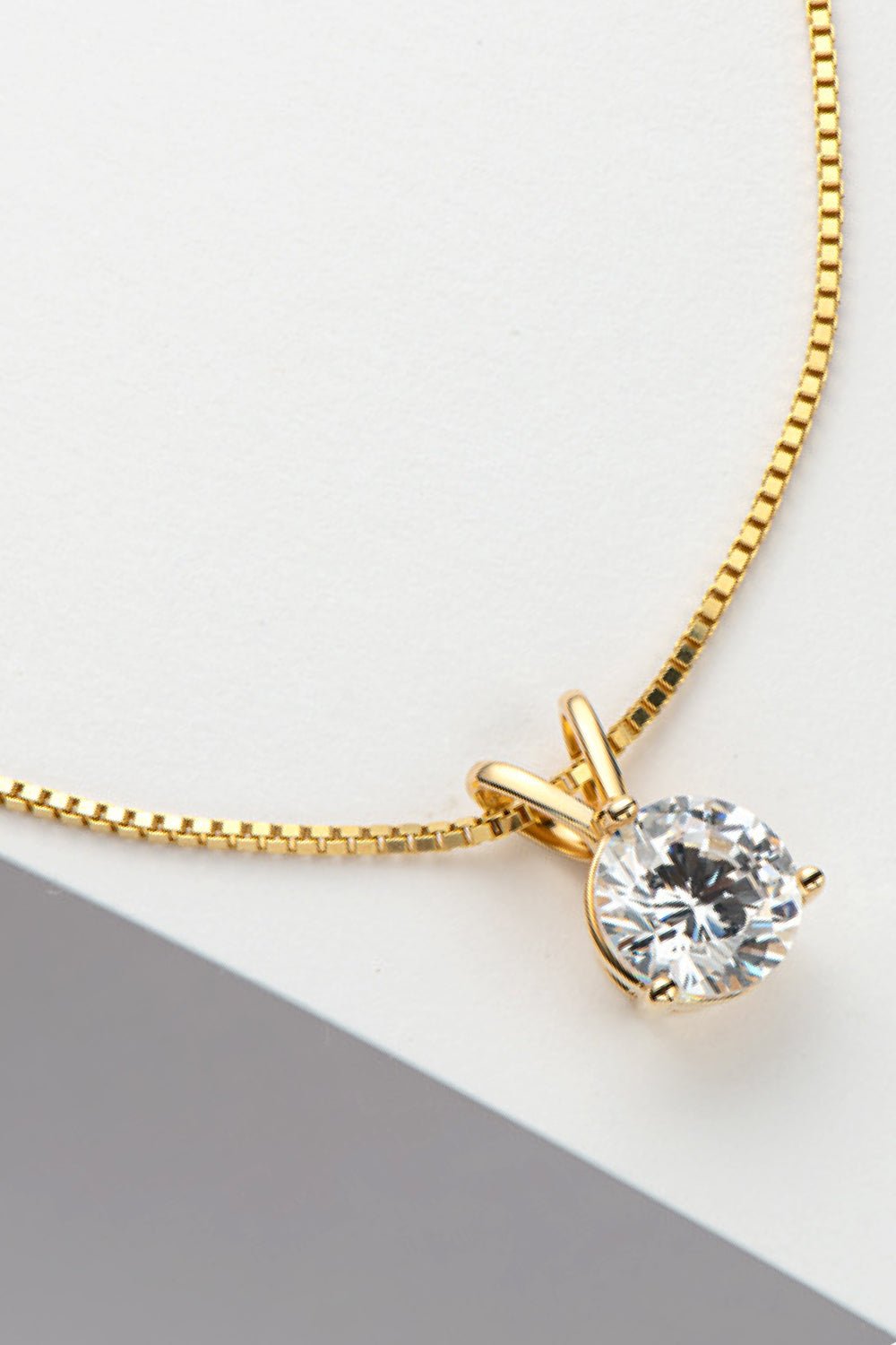 Adored Show Off 1 Carat Moissanite Pendant Necklace - SuzRevera