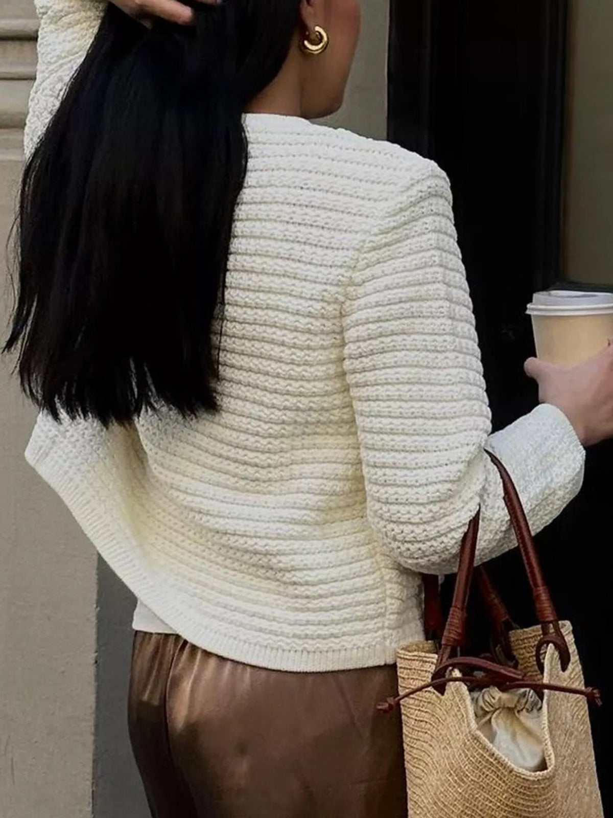 Button-Down Long Sleeve Cardigan - SuzRevera