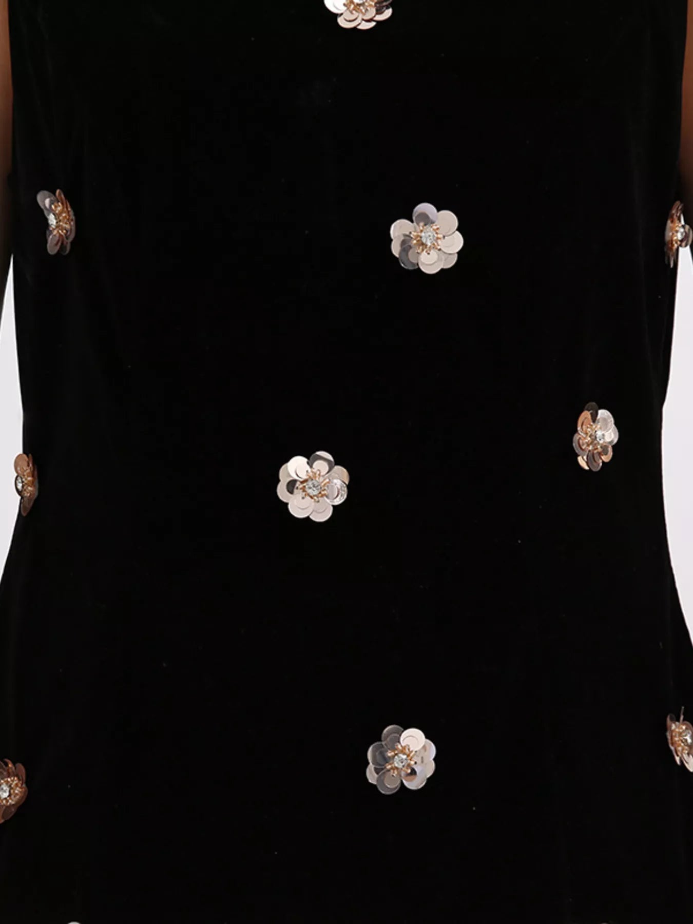 Contrast Flower Sleeveless Tulle Maxi Dress - SuzRevera