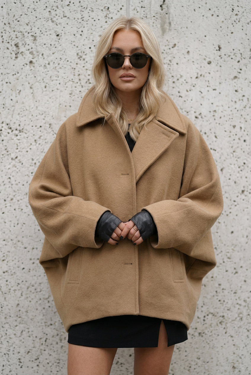 Button Up Long Sleeve Coat