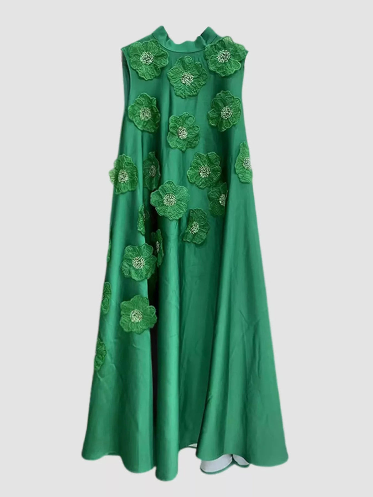 Floral Embellished Sleeveless Maxi Dress - SuzRevera