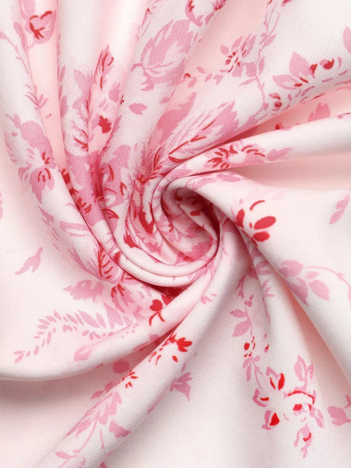 Floral Print Frill Trim Cami Dress - SuzRevera