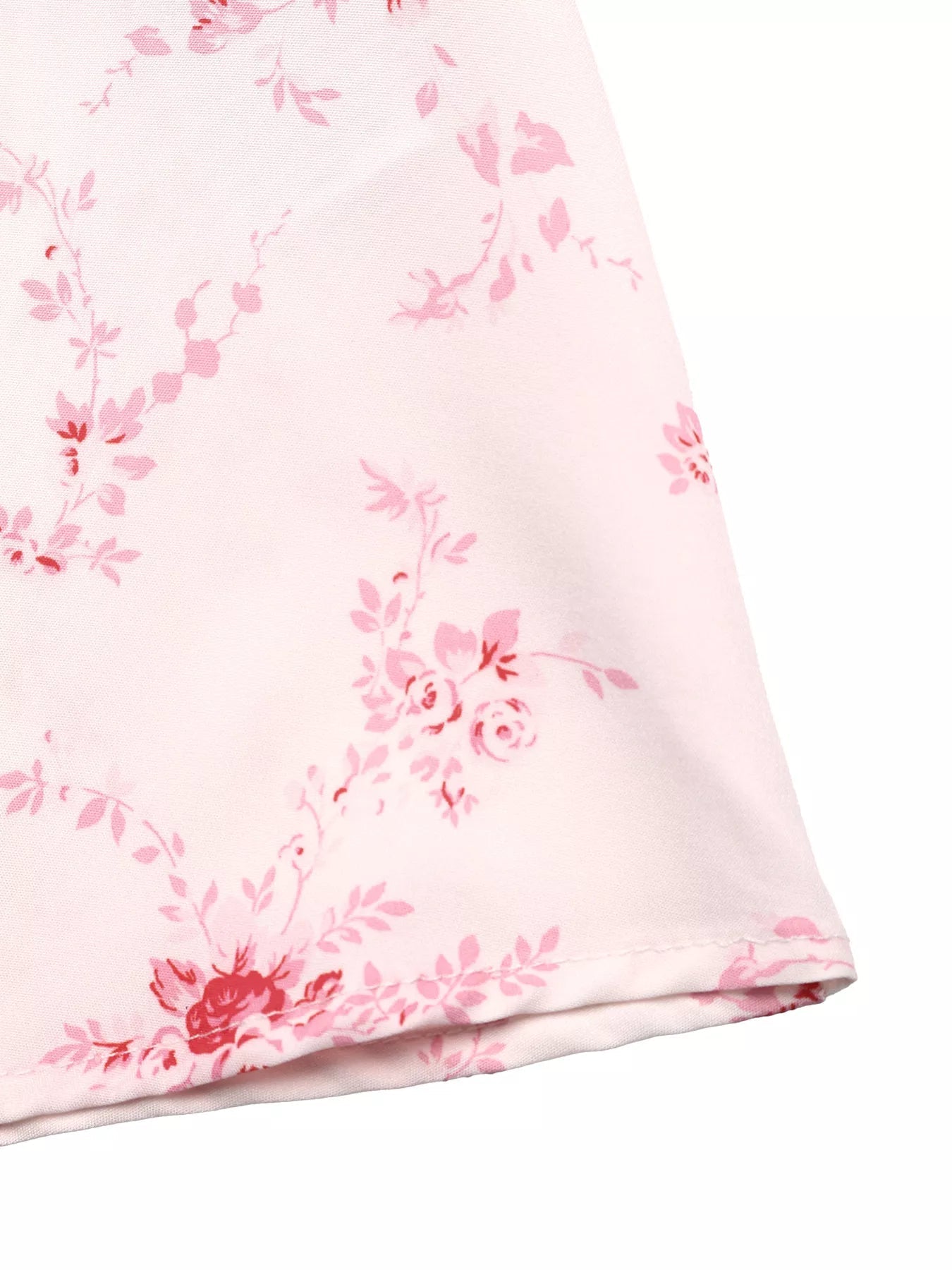 Floral Print Frill Trim Cami Dress - SuzRevera