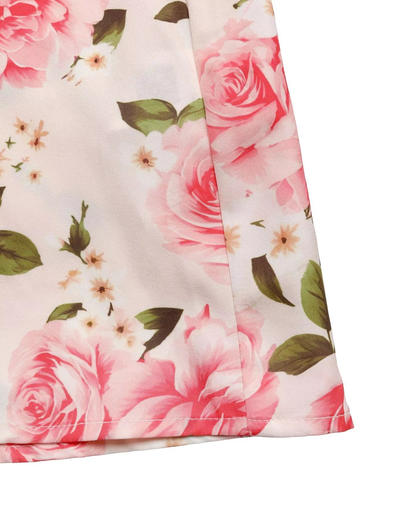 Floral Print Halter Neck Midi Dress - SuzRevera