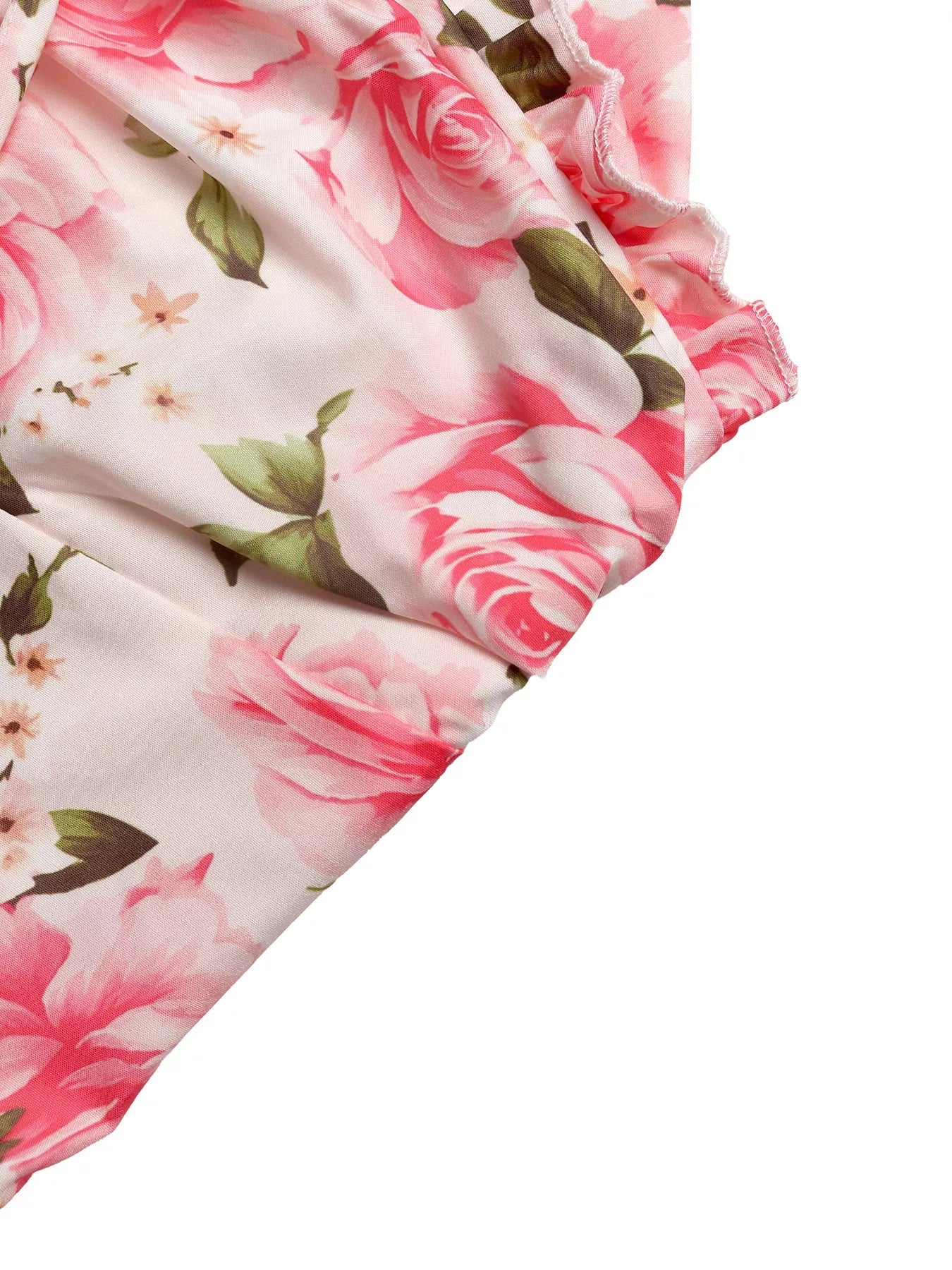 Floral Print Halter Neck Midi Dress - SuzRevera