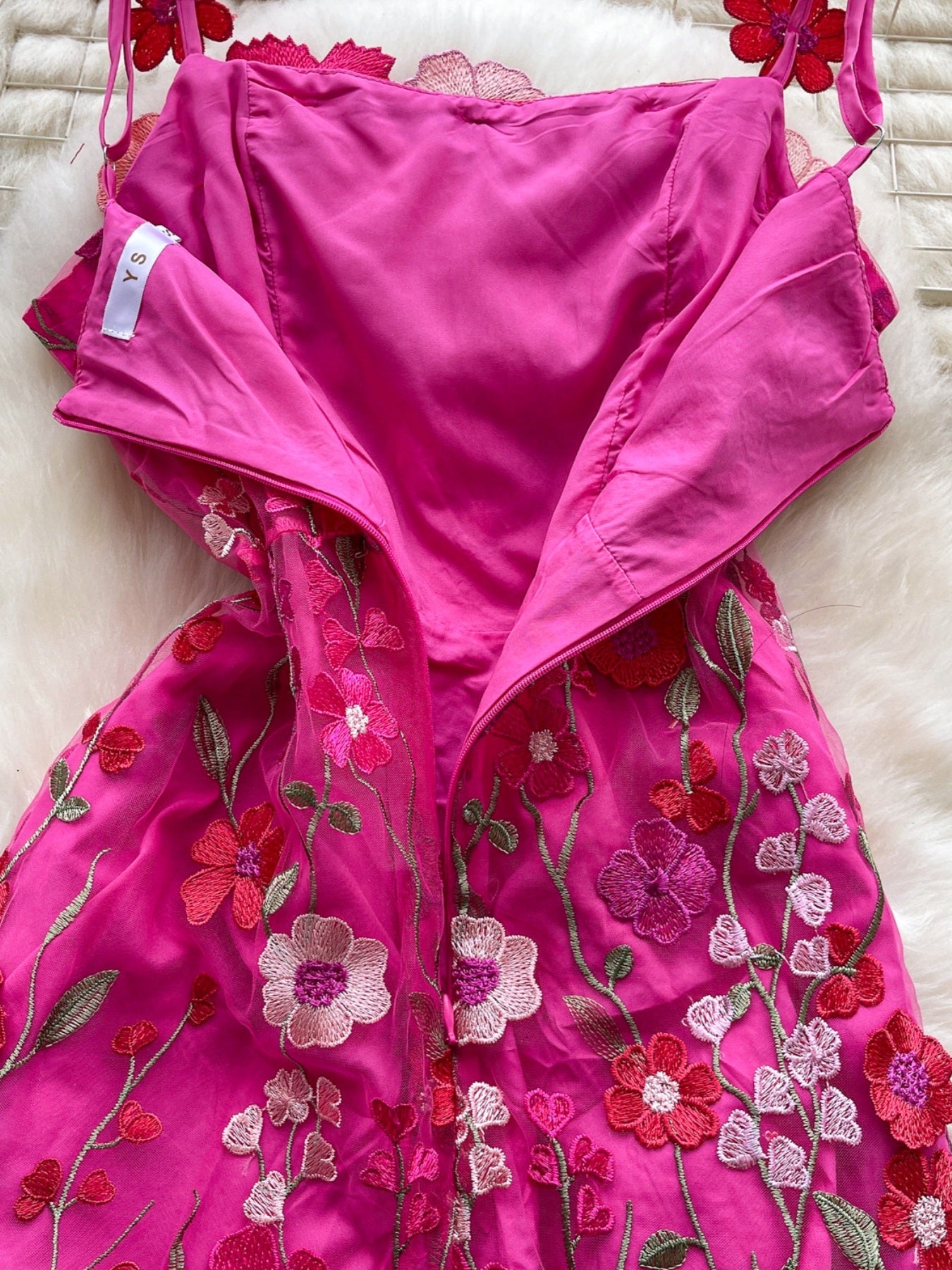 Floral Tie Waist Mini Dress - SuzRevera