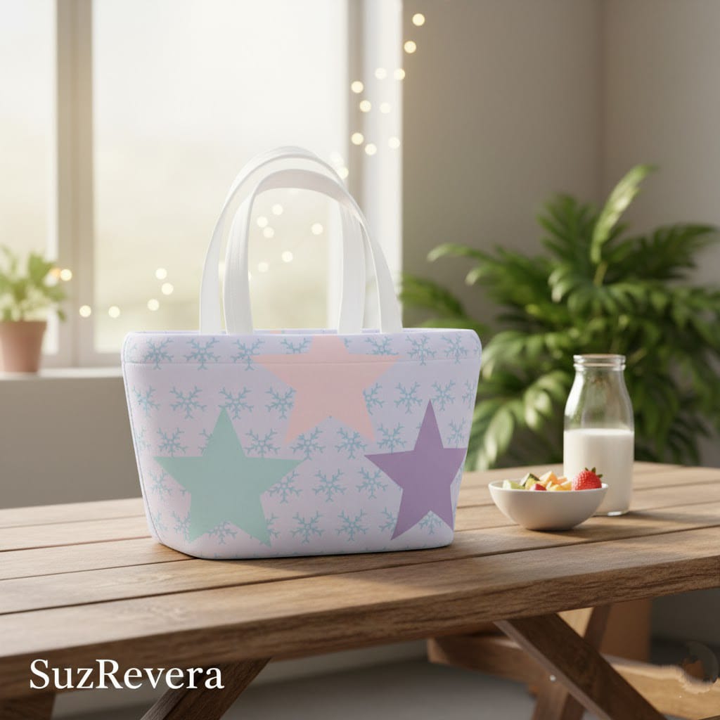 Lia 'Sweetness Guardian' Neoprene Lunch Bag | Premium Insulated Thermal | Kawaii SuzRevera