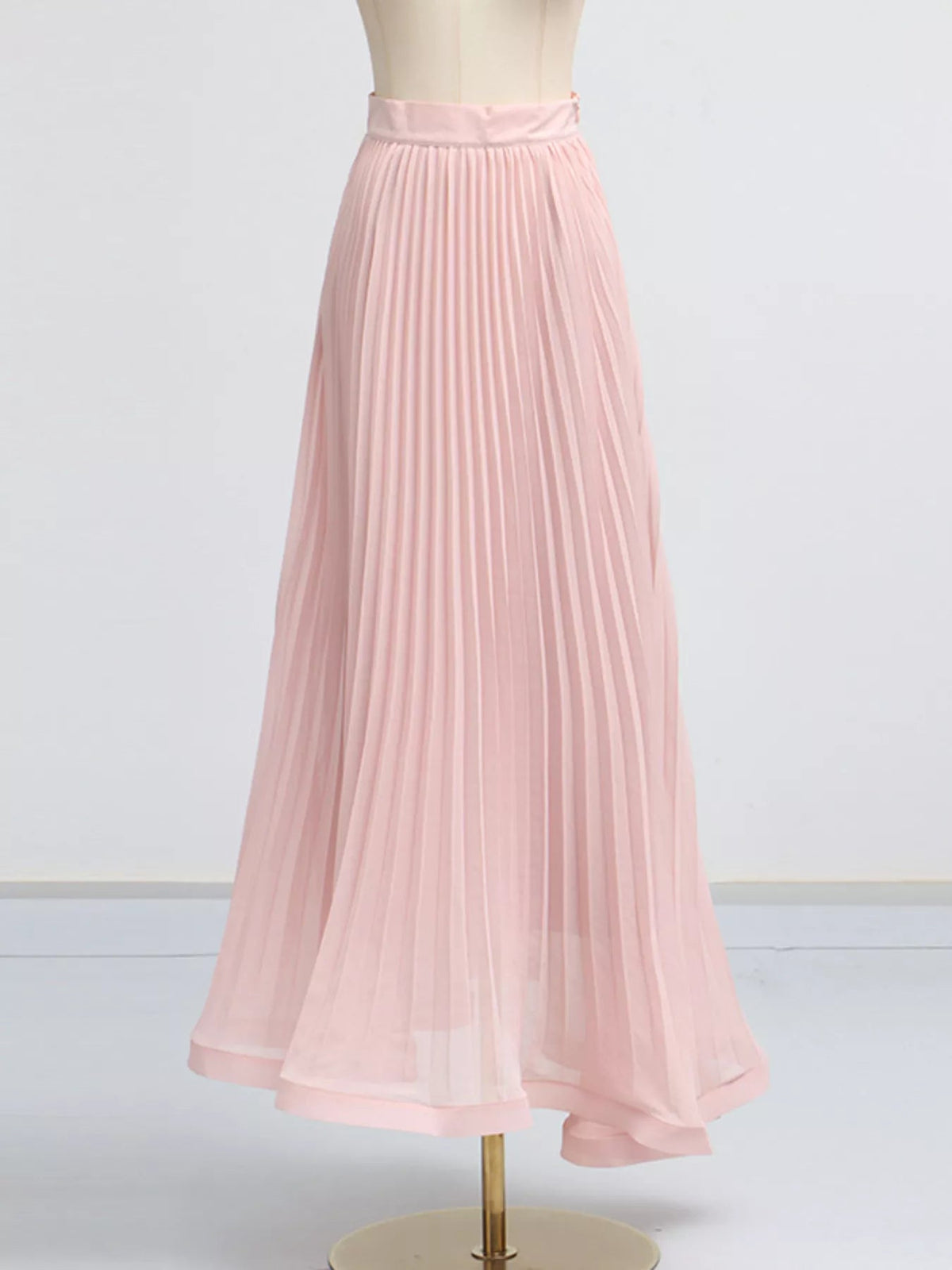 Frill Lapel Collar Top and Pleated Skirt Set - SuzRevera