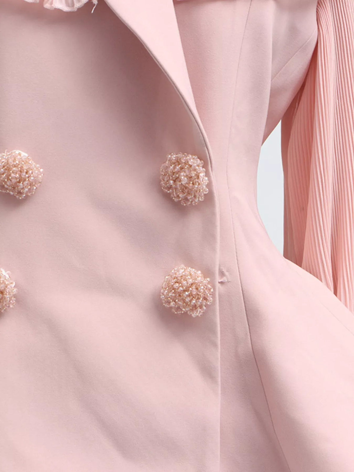 Frill Lapel Collar Top and Pleated Skirt Set - SuzRevera