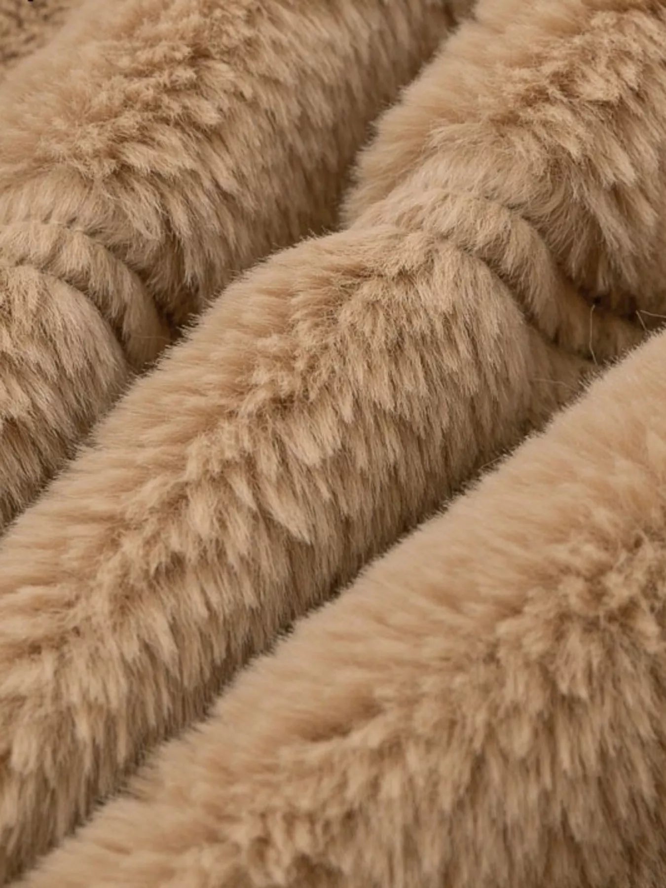 Full Size Faux Fur Cropped Zip - Up Jacket Plus Size - SuzRevera