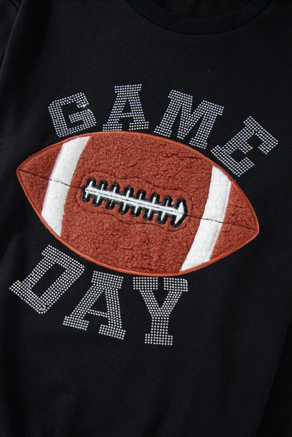 GAME DAY Football Round Neck Long Sleeve Top and Shorts Set - SuzRevera
