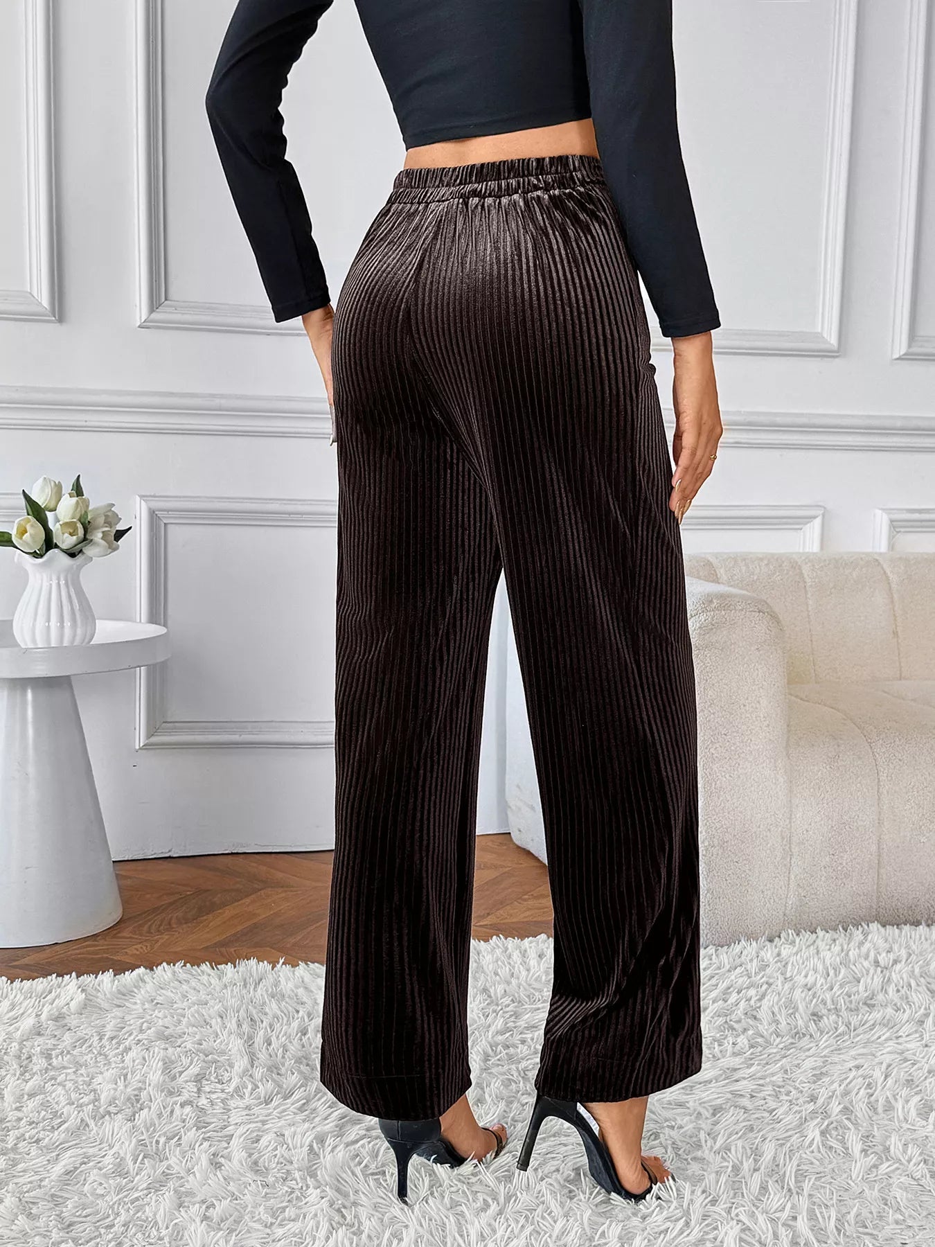 High - Waisted Wide - Leg Pants - SuzRevera