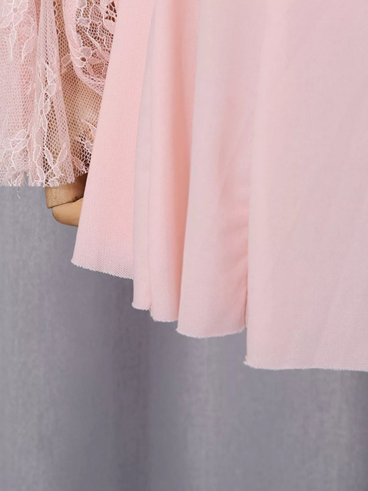 Lace Flare Sleeve Mini Dress - SuzRevera