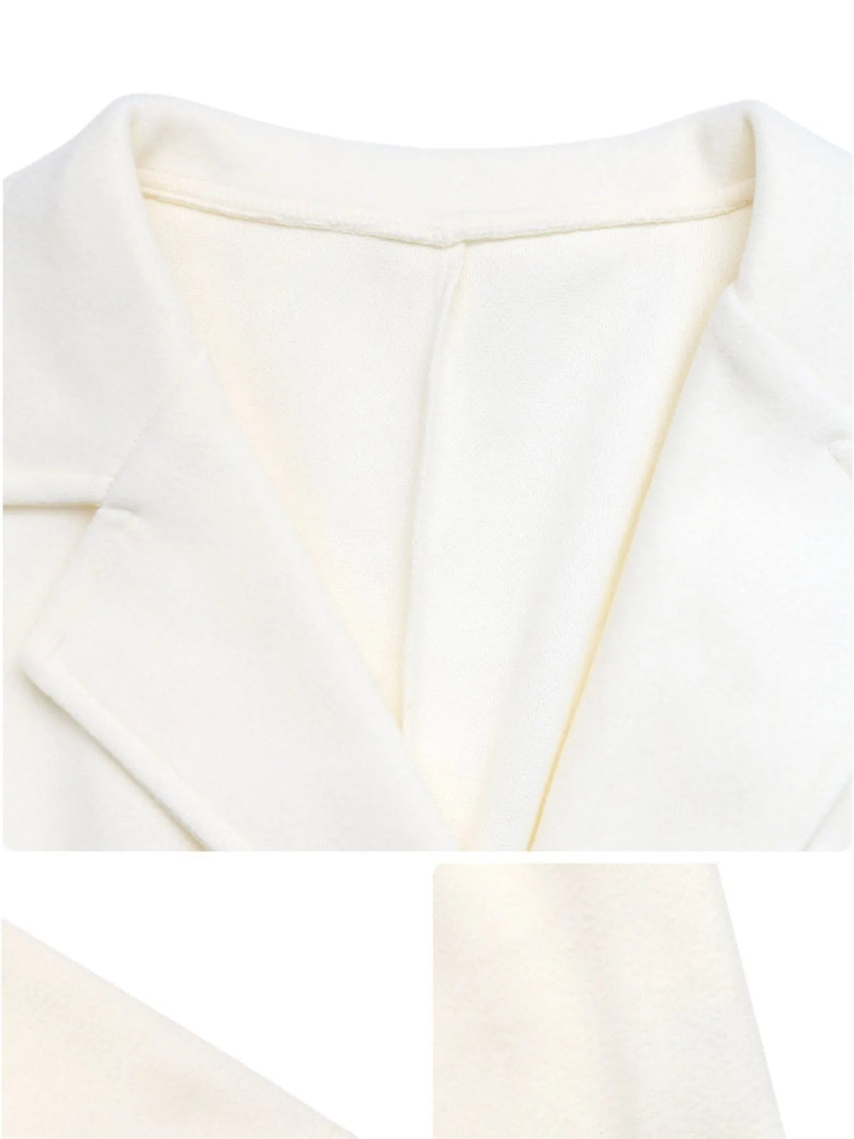 Lapel Collar Long Sleeve Longline Coat - SuzRevera
