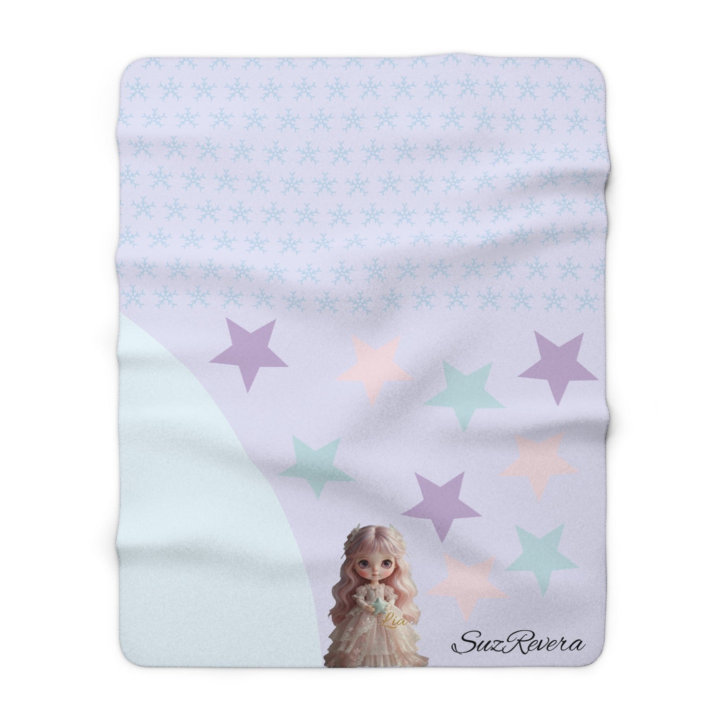 Lia's Secret Garden Cozy Sherpa Fleece Blanket | Soft & Warm Throw Blanket 60"x80" - SuzRevera
