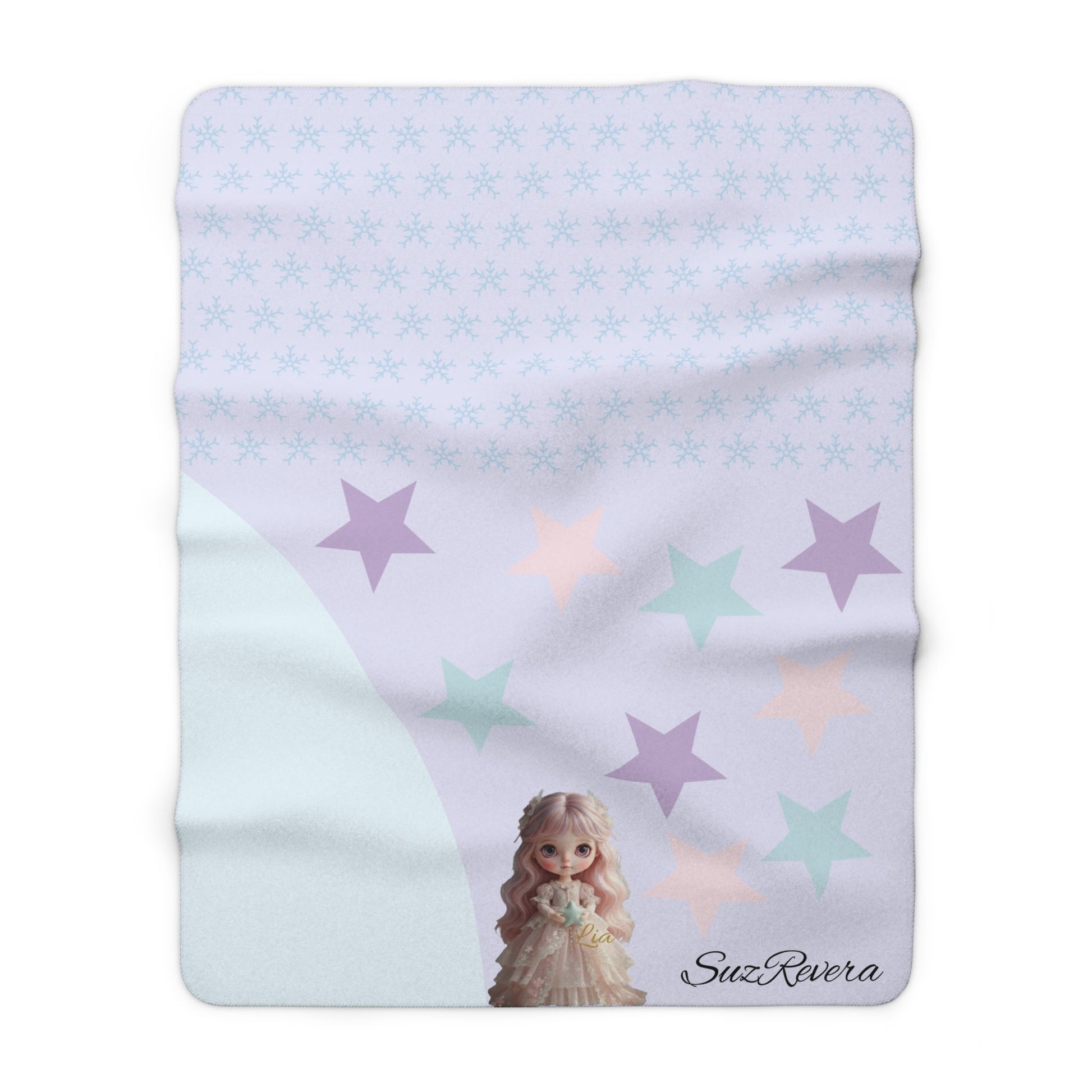 Lia's Secret Garden Cozy Sherpa Fleece Blanket | Soft & Warm Throw Blanket 60"x80" - SuzRevera