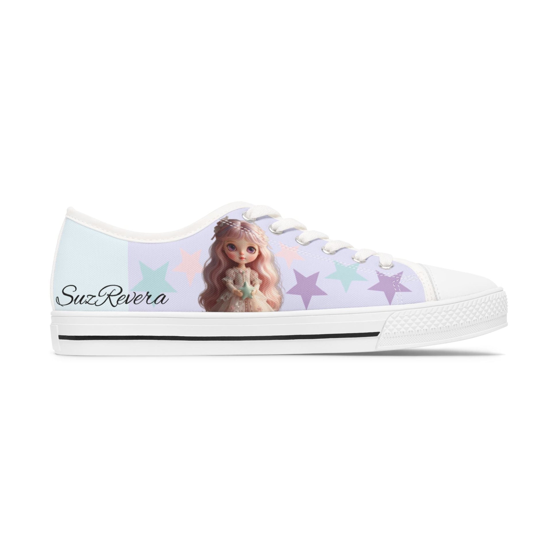 Lia's Secret Garden Low - Top Sneakers | Custom Canvas Comfort Shoes - SuzRevera