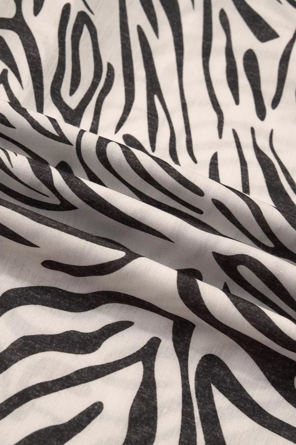 Multicolour Western Print Zebra Pattern Elastic Waist Pocket Pants - SuzRevera