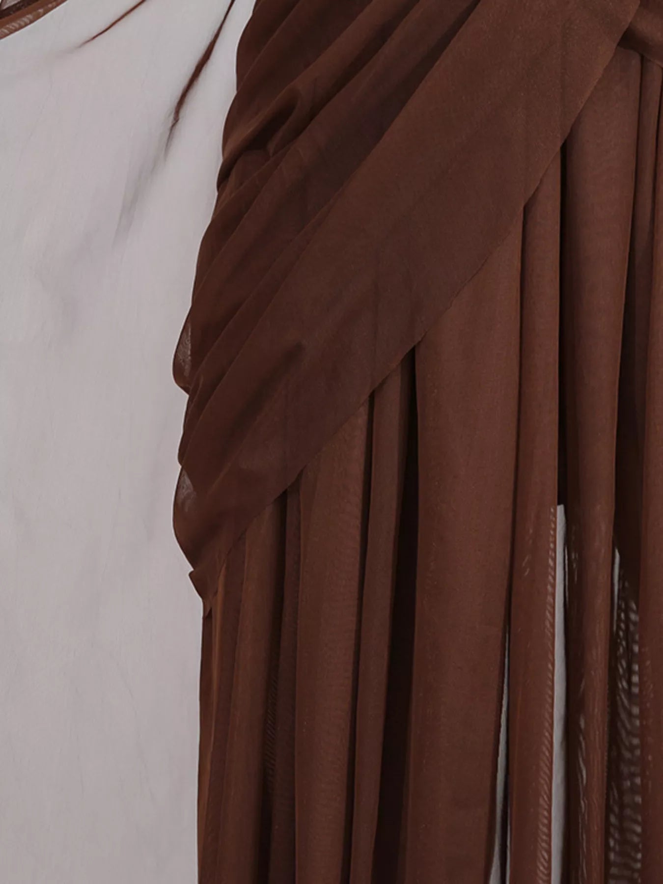 One-Shoulder Flowy Mesh Dress - SuzRevera