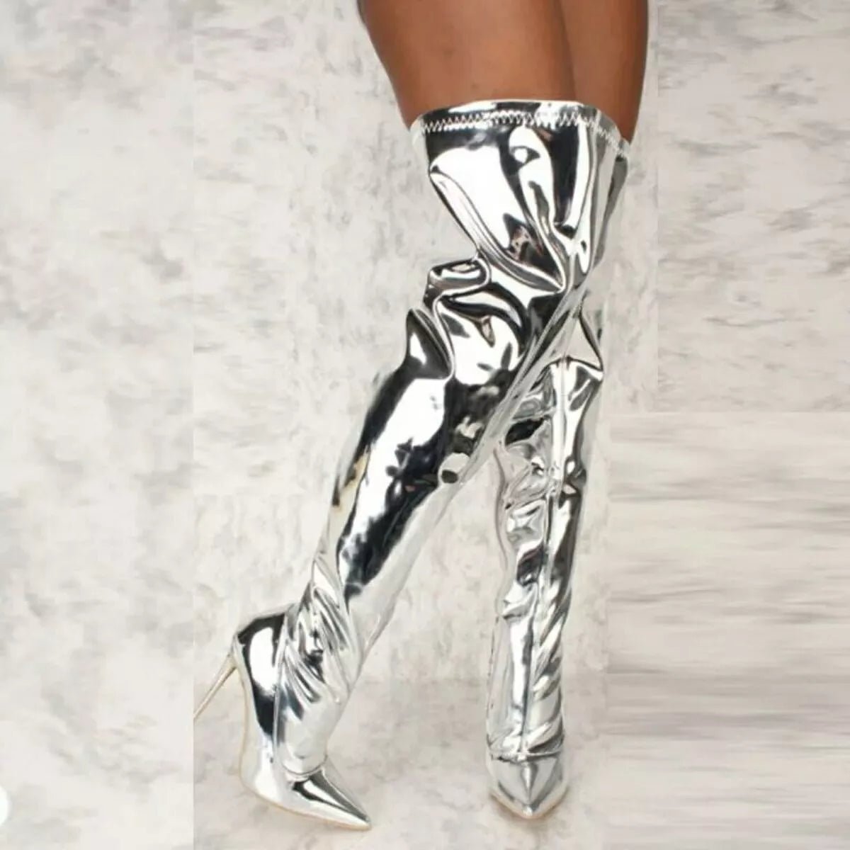 Point Toe Stiletto Boots - SuzRevera