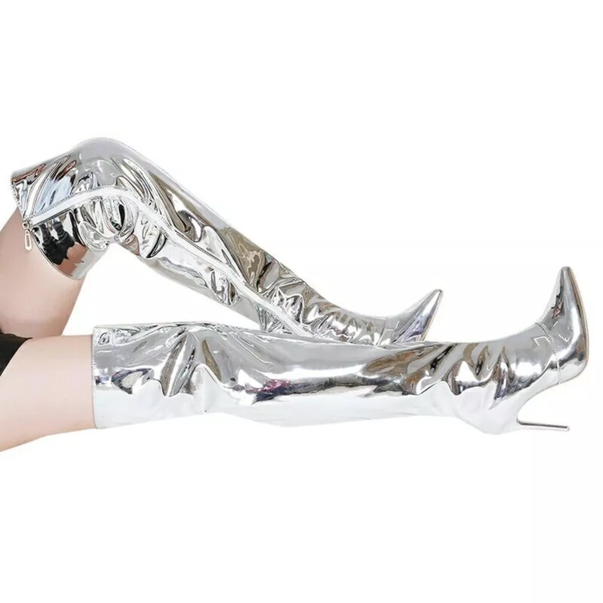 Point Toe Stiletto Boots - SuzRevera