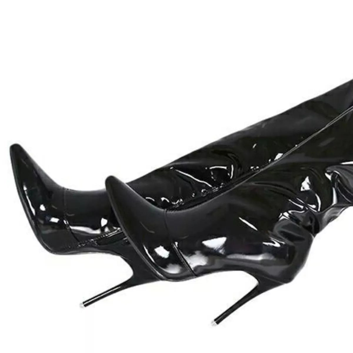 Point Toe Stiletto Boots - SuzRevera