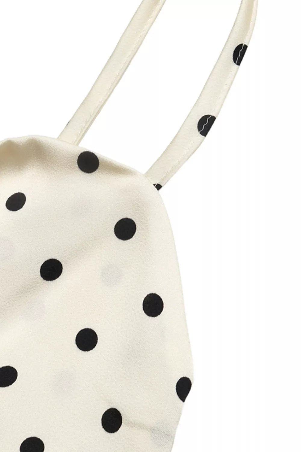 Polka Dot Tie-Front Cutout Maxi Dress - SuzRevera