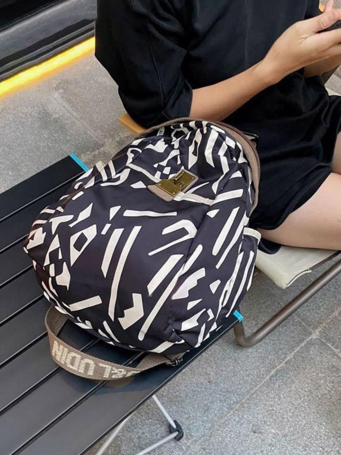 Printed Lightweight Backpack Bag - SuzRevera
