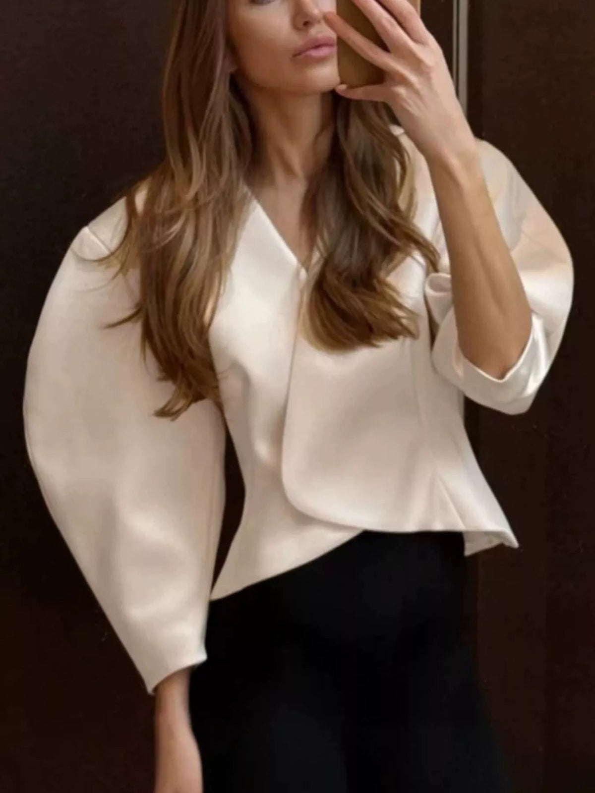 Puff Sleeve Cropped Outerwear - SuzRevera