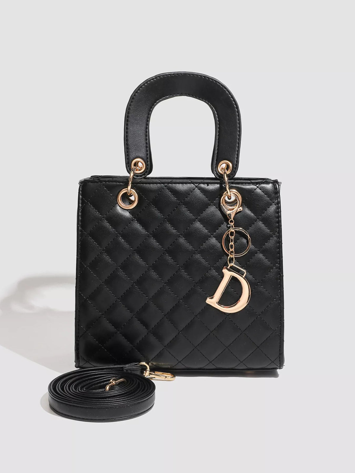 Quilted Top Handle Handbag - SuzRevera
