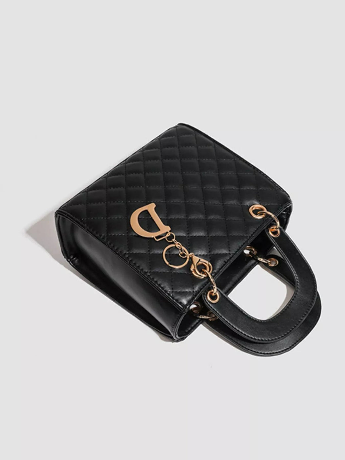 Quilted Top Handle Handbag - SuzRevera