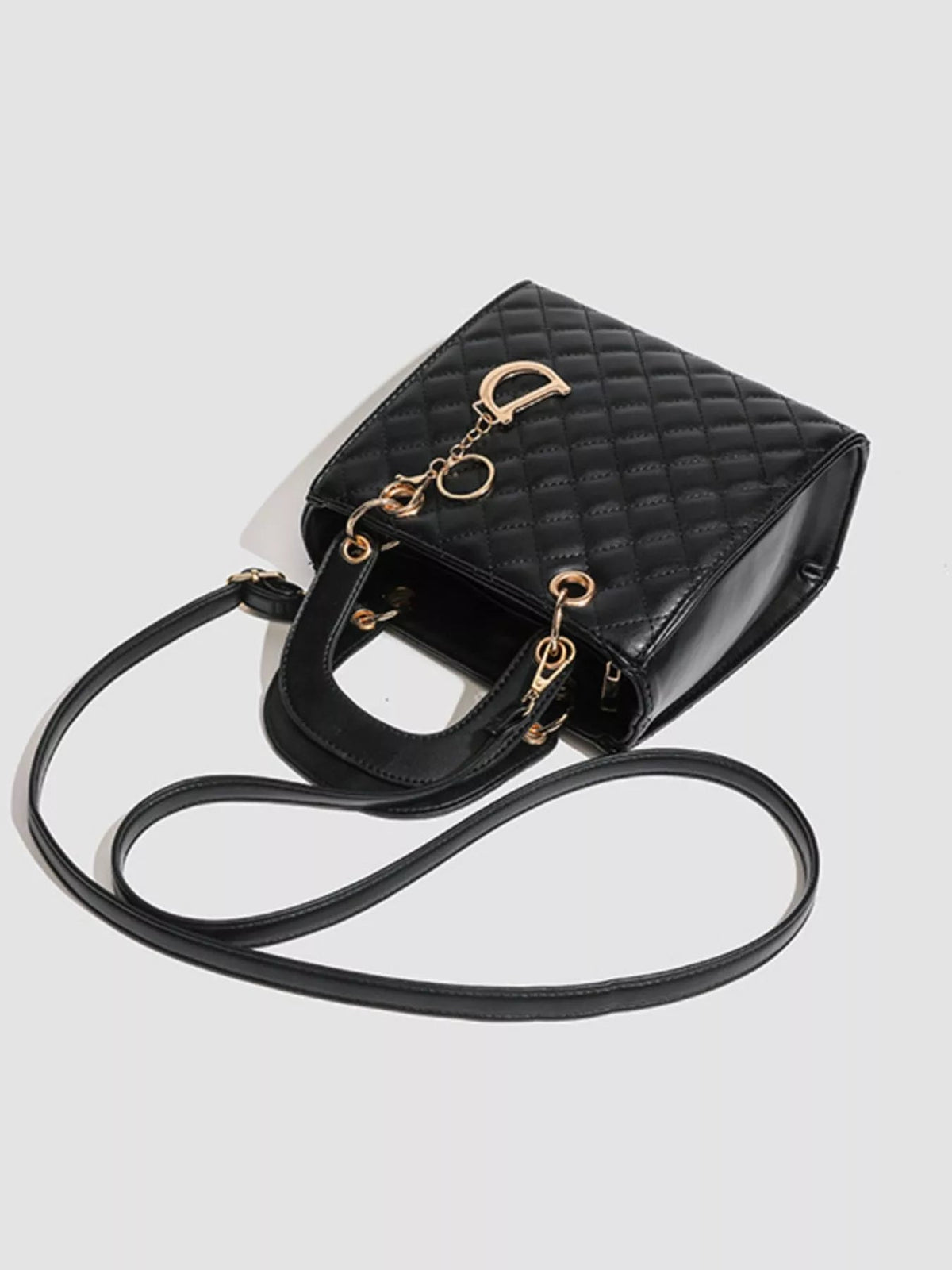 Quilted Top Handle Handbag - SuzRevera