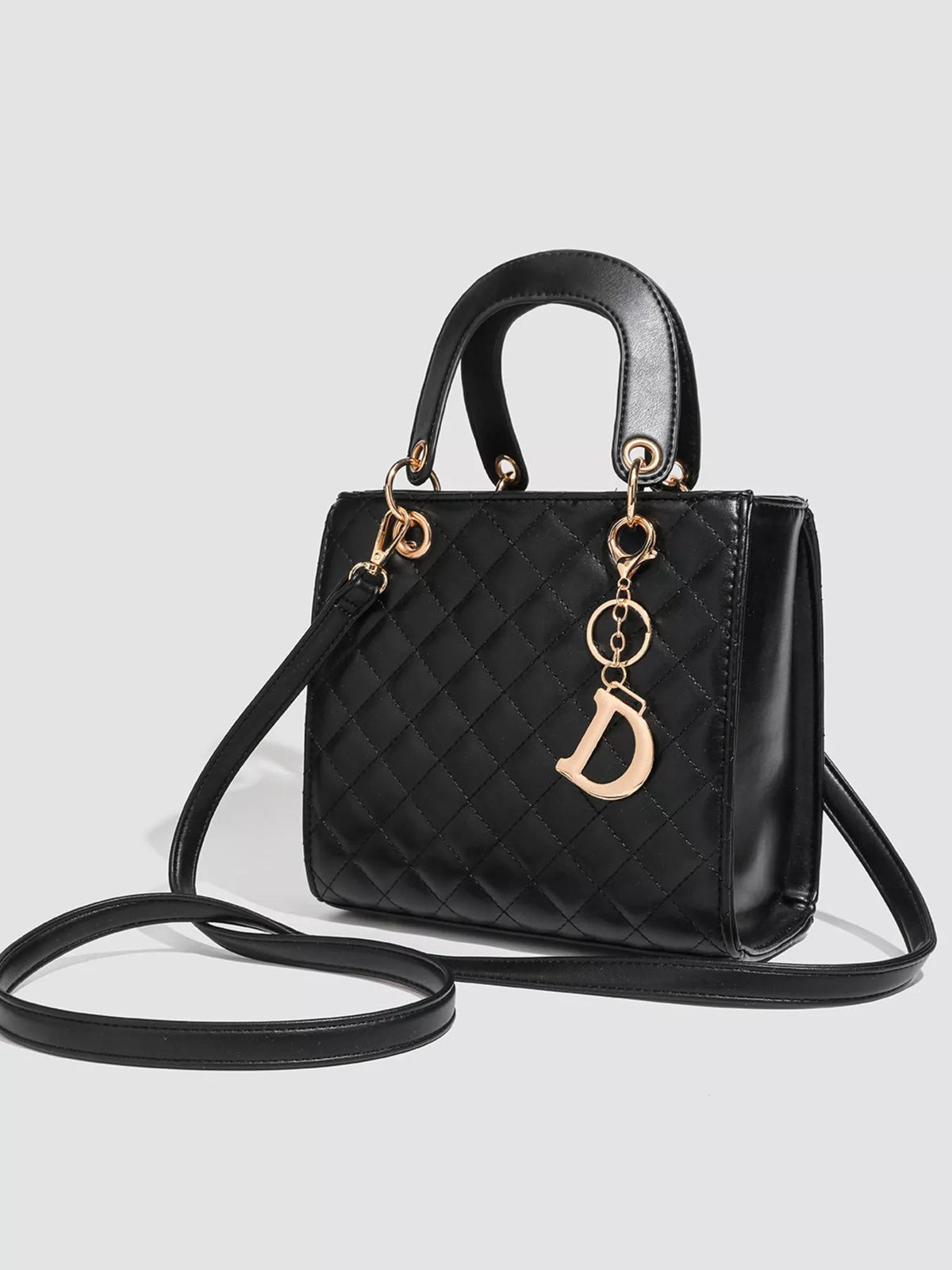 Quilted Top Handle Handbag - SuzRevera