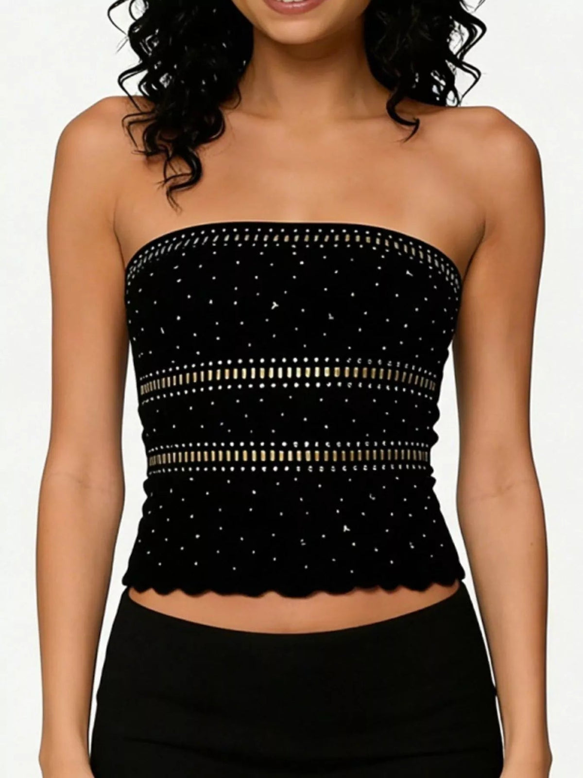 Rhinestone Tube Top - SuzRevera
