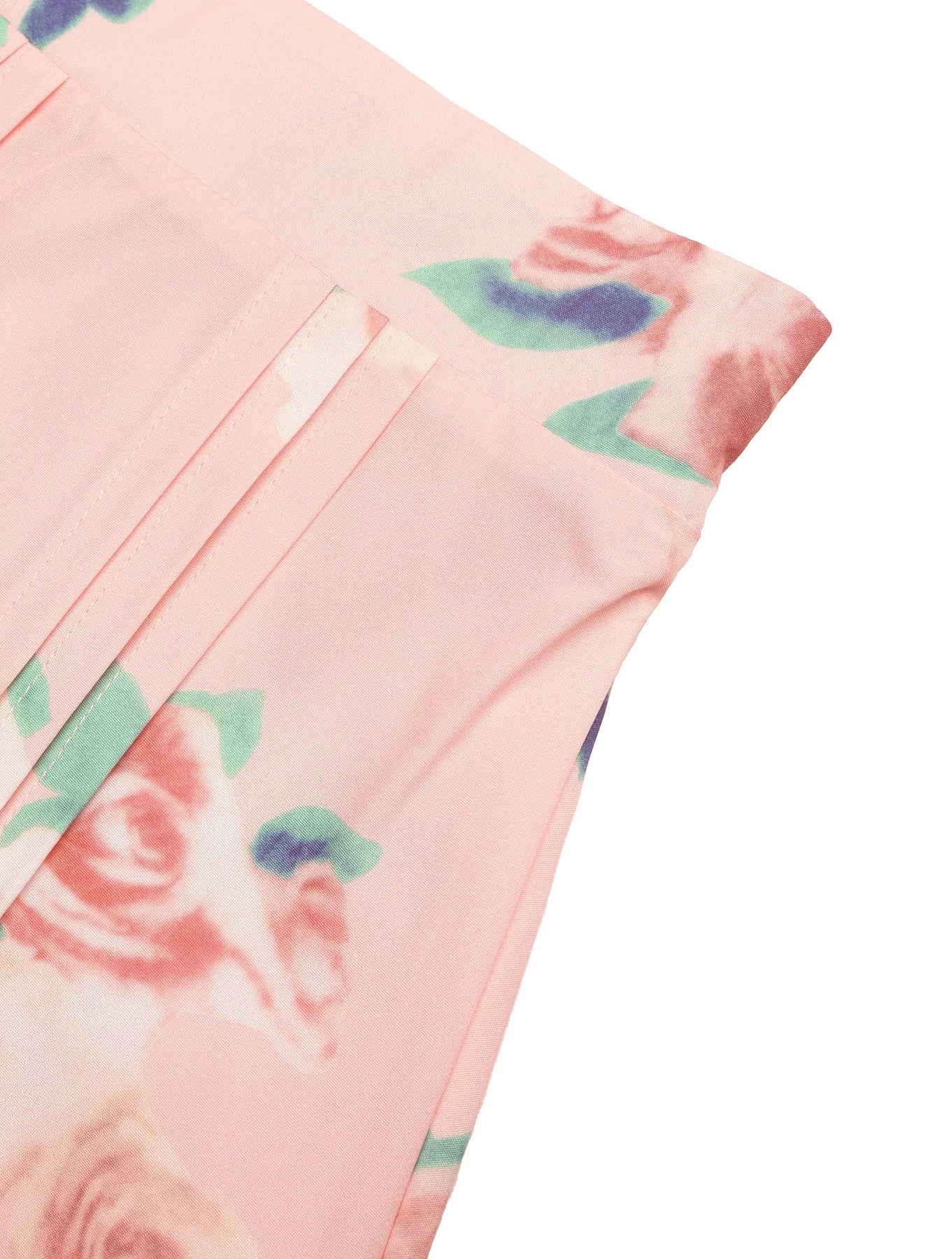 Round Neck Top and Floral Print Skirt Two - Piece Set - SuzRevera