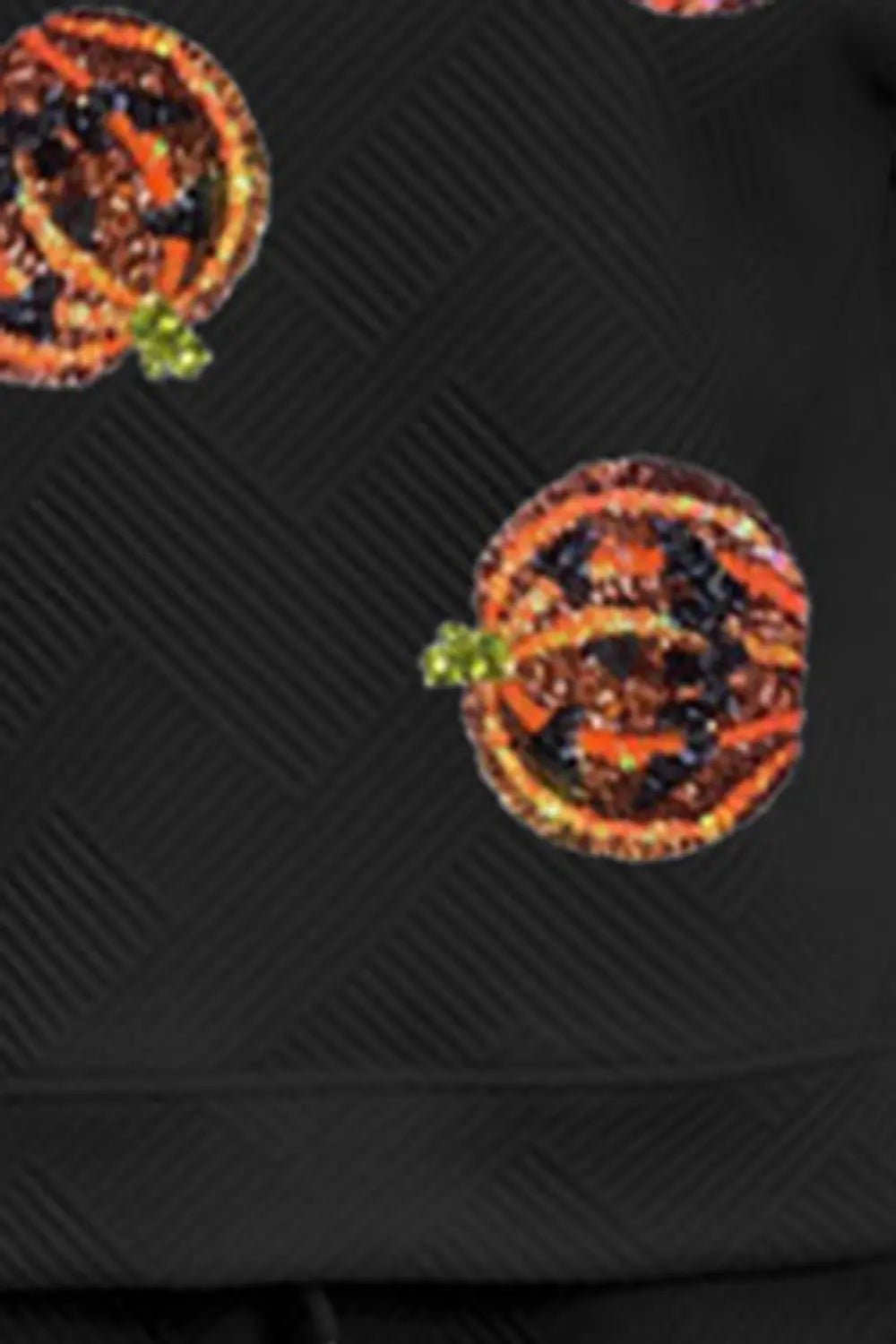 Sequin Patch Pumpkin Top and Pants Set - SuzRevera