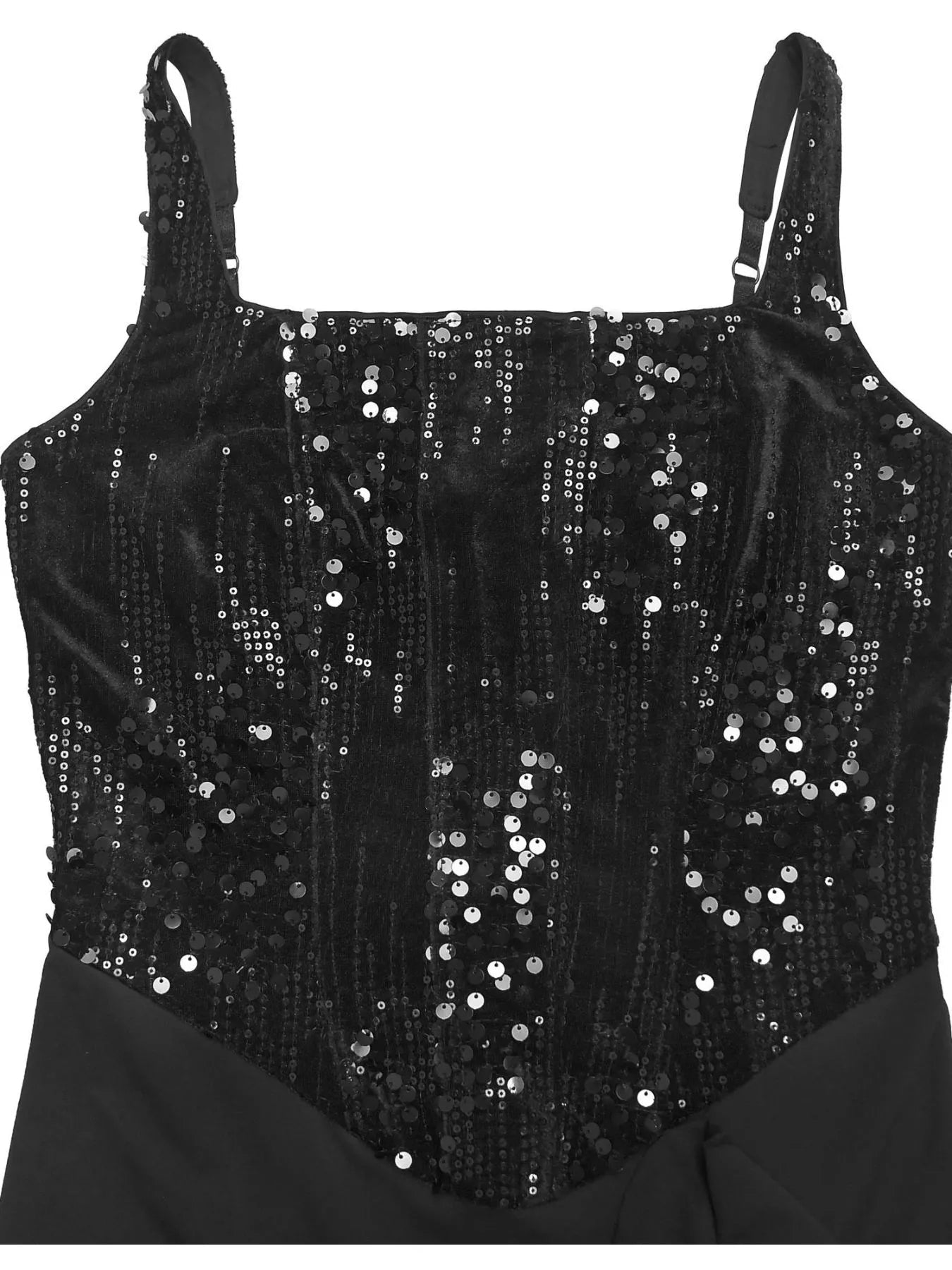 Sequin Ruffle Hem Maxi Dress - SuzRevera