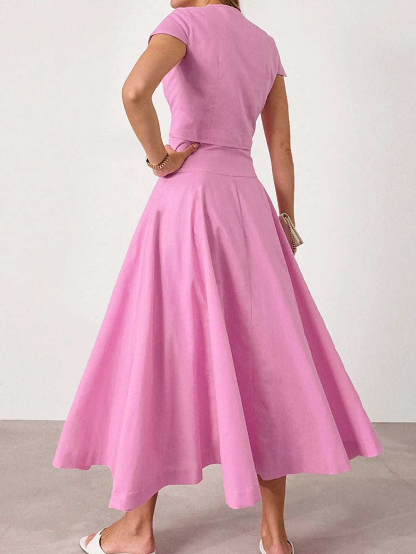 Short Sleeve Top and Skirt set - SuzRevera