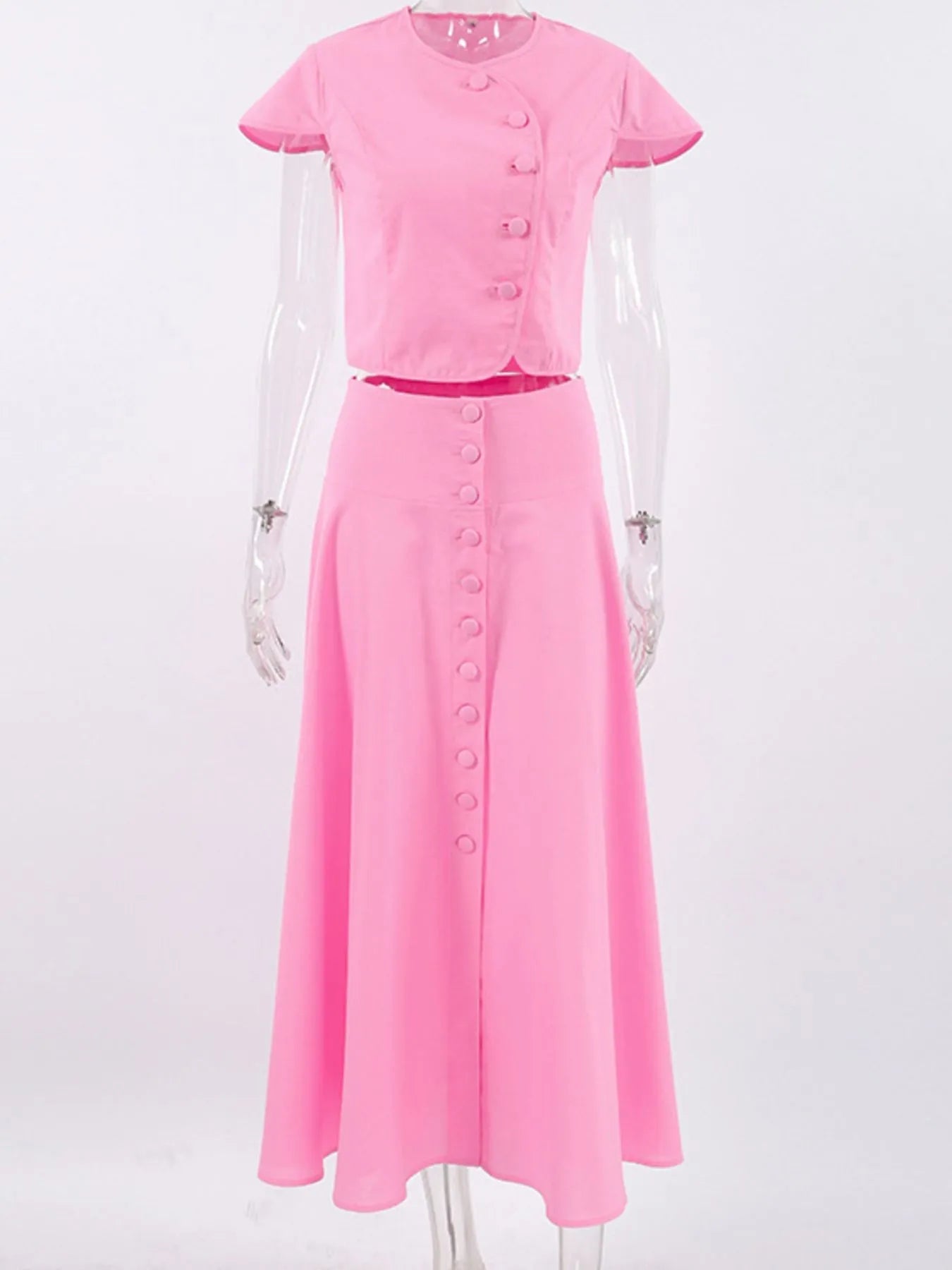 Short Sleeve Top and Skirt set - SuzRevera