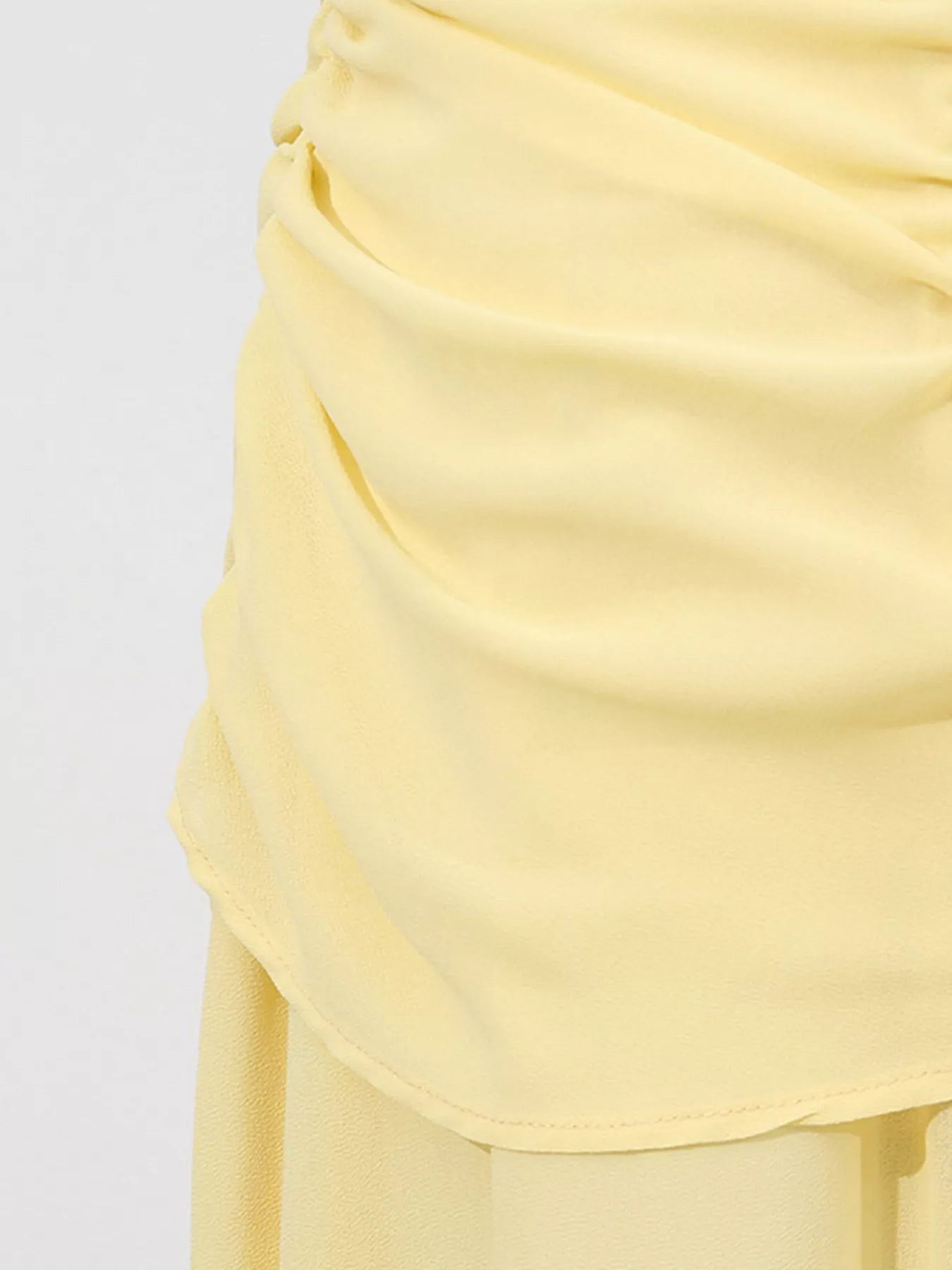 Sleeveless Ruched High-Slit Maxi Dress - SuzRevera
