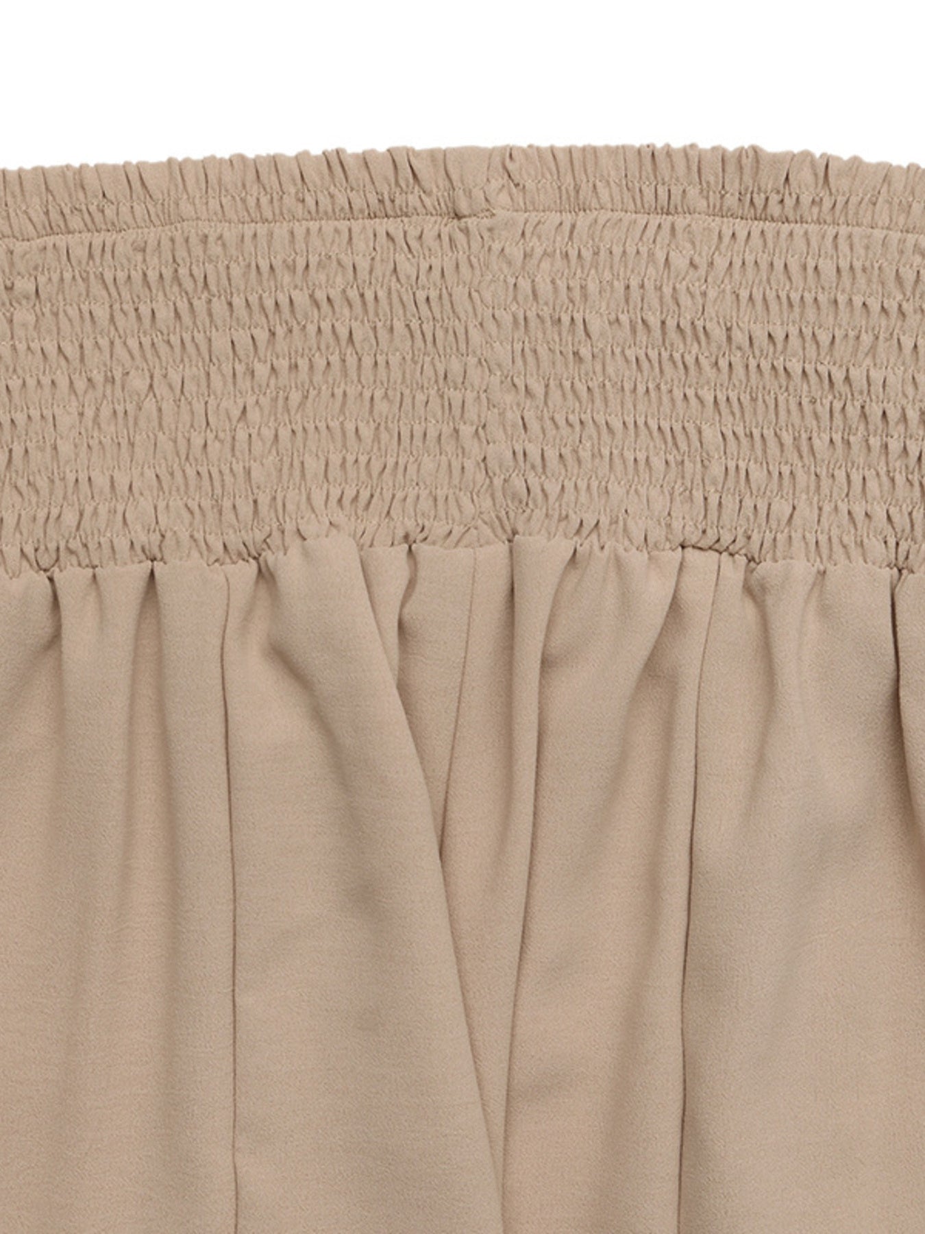Smocked Waist Wide Leg Pants - SuzRevera